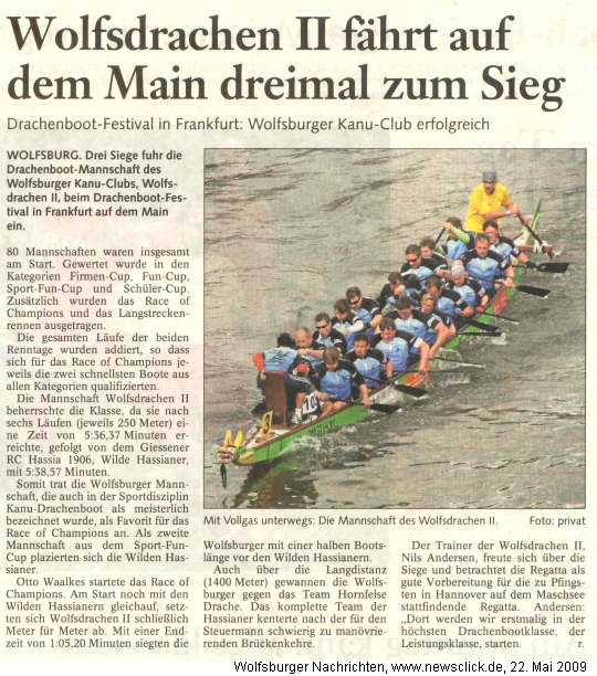 Wolfsdrachen II – Hattrick in Frankfurt (Main)