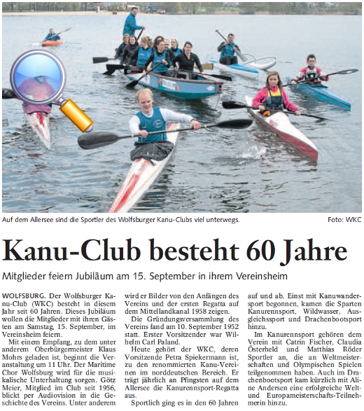 Kanu-Club besteht 60 Jahre