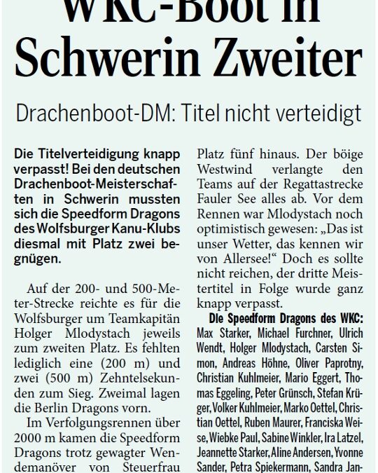 Titelverteidigung knapp verpasst