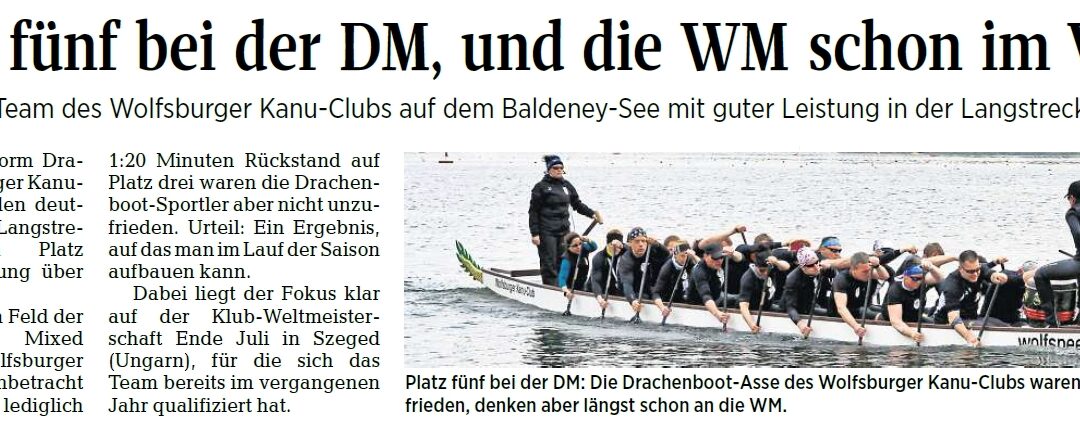 Deutsche Drachenboot Meisterschaft Langstrecke 2018