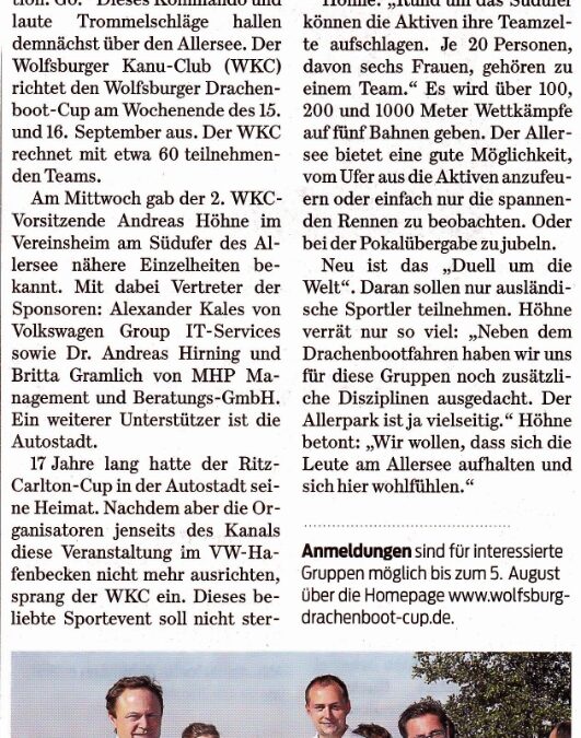 Drachenboot-Cup: Rennen auf dem Allersee