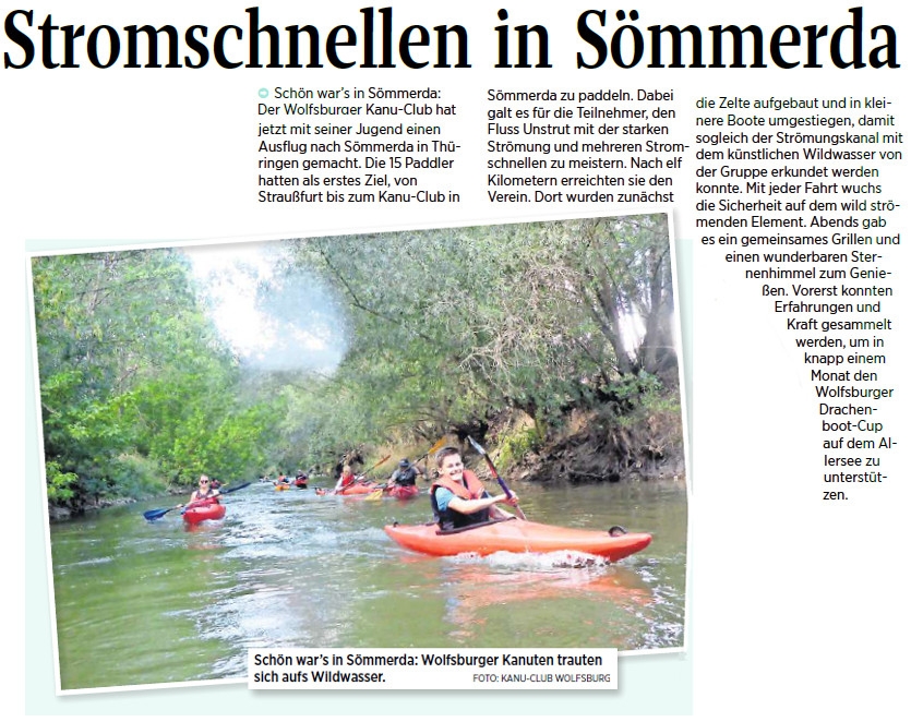 Stromschnellen in Sömmerda