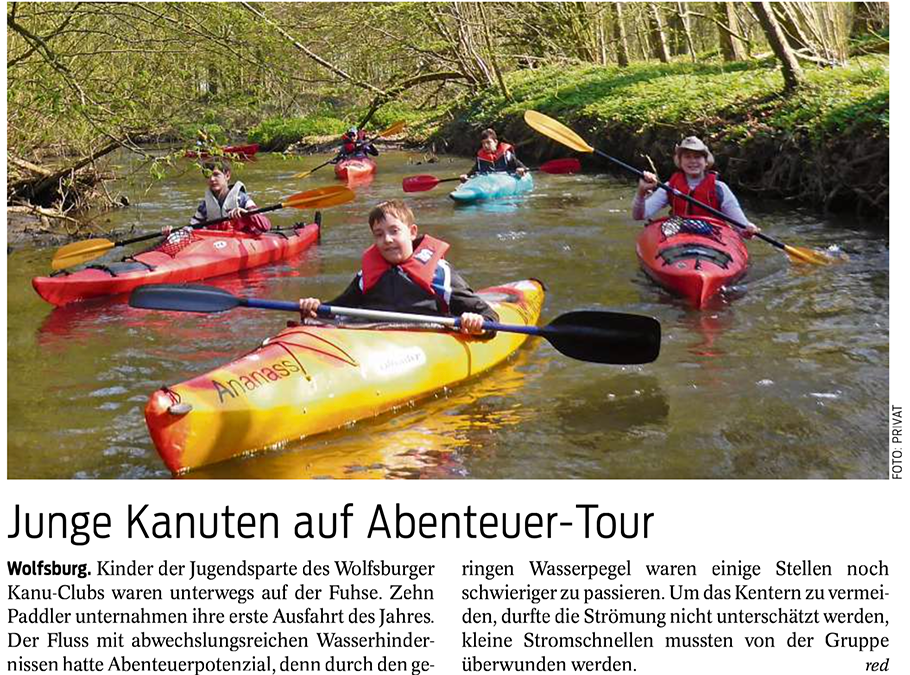 WKC Jugend auf der Fuhre unterwegs
