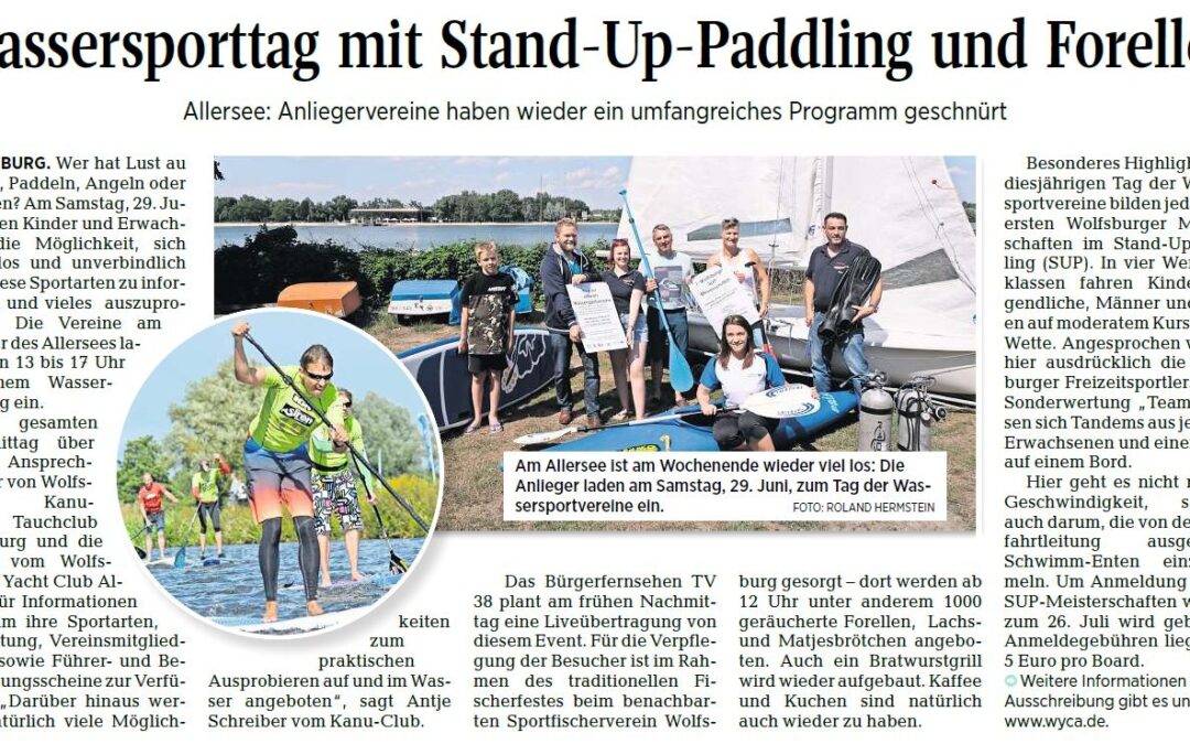 Tag der Wassersportvereine mit Liveübertragung