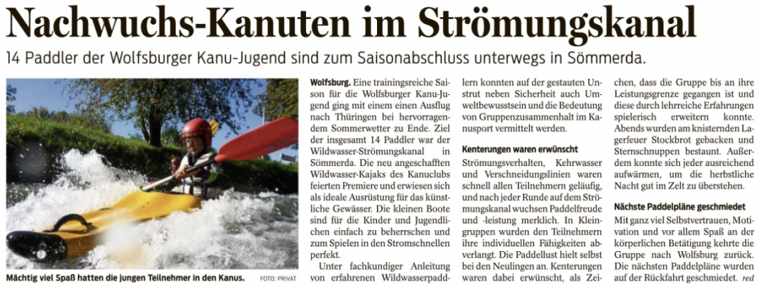Saisonabschluss in Sömmerda
