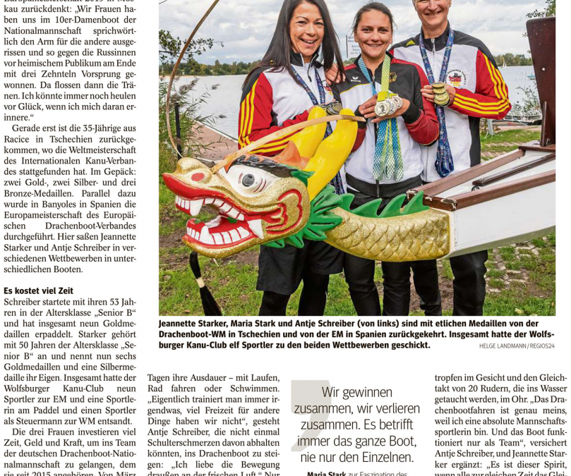 Starke Drachenboot-Frauen auf Medaillenjagd